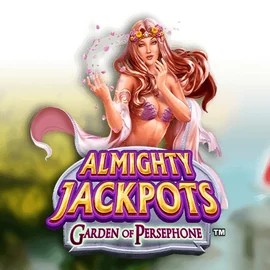 Almighty Jackpots: Garden of Persephone online game logo by Novomatic on lizarocasino.sk