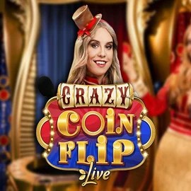 Enjoy Crazy Coin Flip by Evolution – logo hosted on lizarocasino.sk