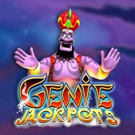Genie Jackpots logo by Blueprint Gaming at Lizaro Casino