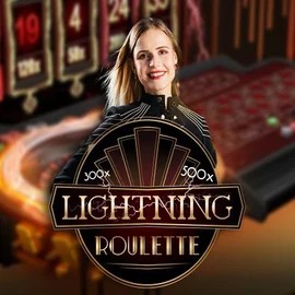 Lightning Roulette slot visual from Evolution available on lizarocasino.sk
