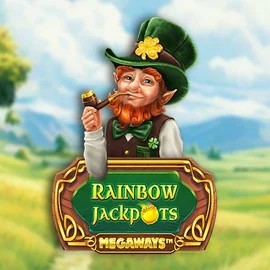Rainbow Jackpots Megaways slot logo by Red Tiger Gaming at Lizaro Casino